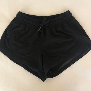 Lululemon black running shorts